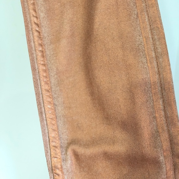 Discounted shipping! BDG copper metallic foil ankle jeans - Picture 5 of 9